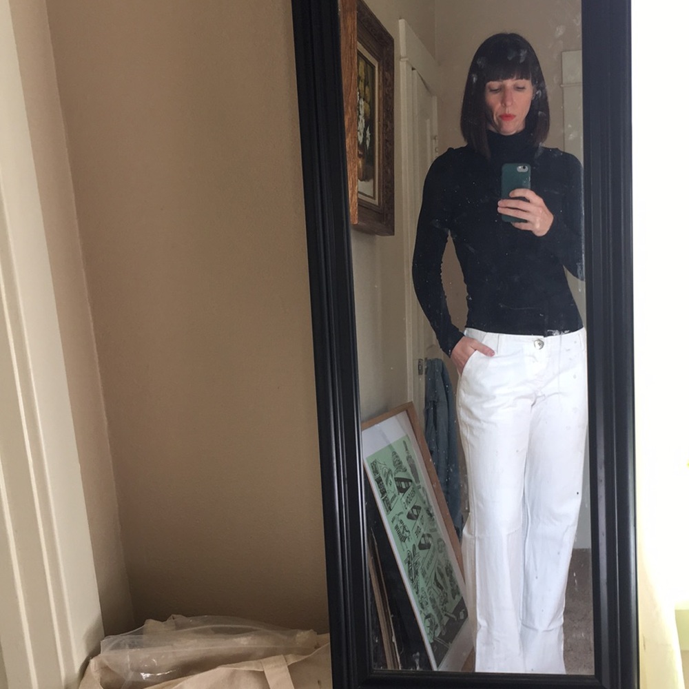 L.A.M.B. White Wide Legged Pants